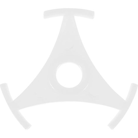 Adaptateur triangulaire pour disques vinyle 45 tours/minute vers 33 tours/minute (lecteur à trou central)-4X4CM-White