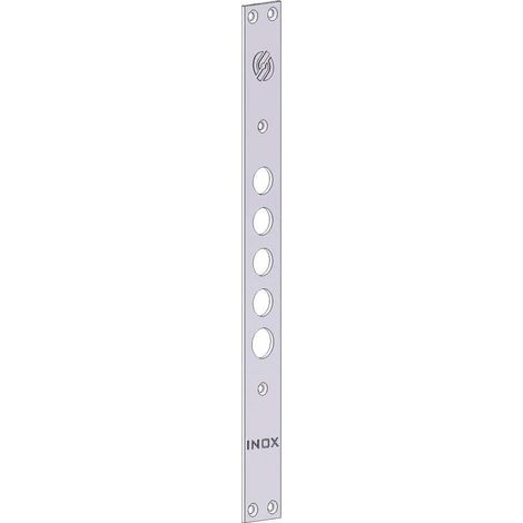 FRONTALE PER SERRATURE PORTE BLINDATE interasse mm 37 - 4 fori