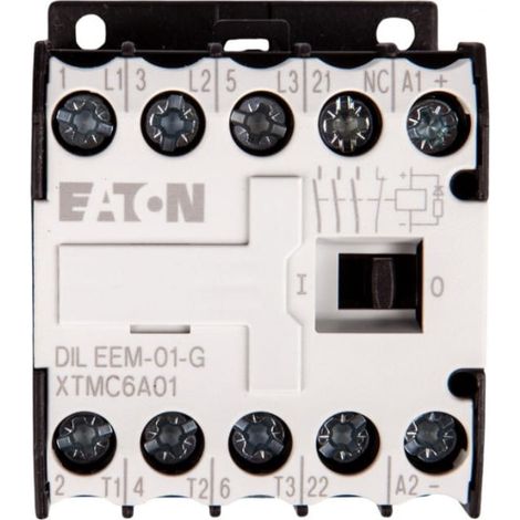Contactor de potencia 6A 3P 24V CC 0Z 1R dileem-01-G(24VDC) 051650