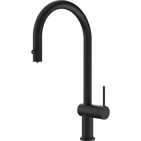 Grifo de cocina Lazio para osmosis extraíble negro mate [ IMEX® ] (1/2)