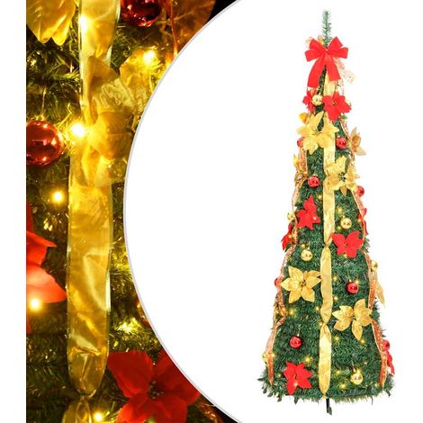 Pop-Up-Weihnachtsbaum Künstlich 50 LEDs Grün 120 cm