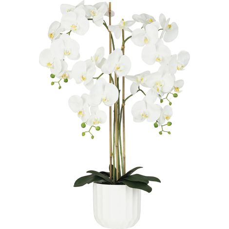 Orchidée artificielle toucher naturel 100cm (1/4)