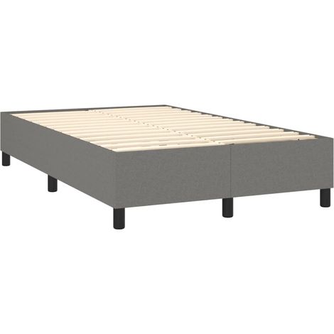 Rete a doghe su gambe giroletto 120x200 cm tessuto grigio scuro TDL0207143