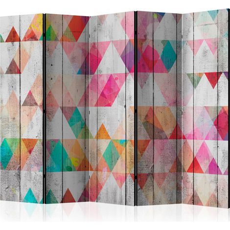 Paravento - Rainbow Triangles II [Room Dividers] - 225x172 (1/4)