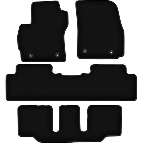 Tapis de sol basiques en velours noir pour : Mazda 5 I 7 places (2005-2010) (1/5)
