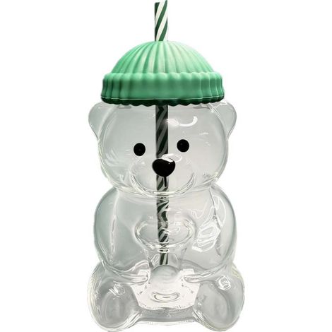 Vaso de cristal con forma de oso, adorno de mesa (1/5)