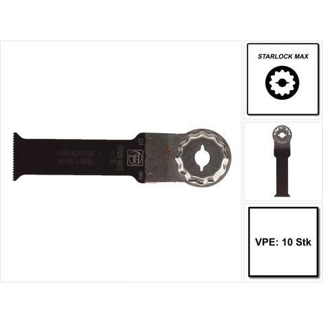 Fein 10x E-Cut Long-Life Lame de scie BIM StarlockMax 32 mm - 63502224240