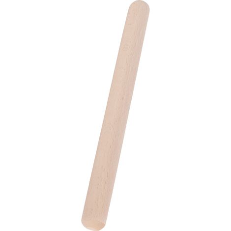 Rouleau à pâtisserie en bois massif pour la maison, idéal pour les gâteaux, les pizzas et autres pâtisseries. Ustensile de cuisine de 29 cm. (1/5)