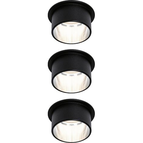 Paulmann 93383 LED-Einbauleuchte 19.5 W Schwarz, Eisen
