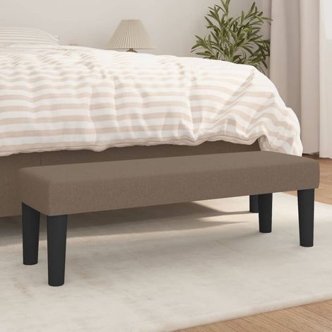 Banc Banc de jardin Banc de table de séjour Taupe 100x30x30 cm Tissu 22509 (1/5)