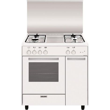 Glem Gas AS854GX cucina Elettrico/Gas Bianco (1/5)