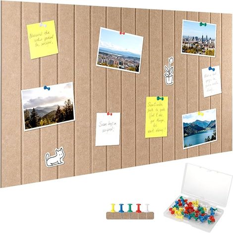 Cork Wall Board, 40 x 80 cm Felt Notice Board (1/5)