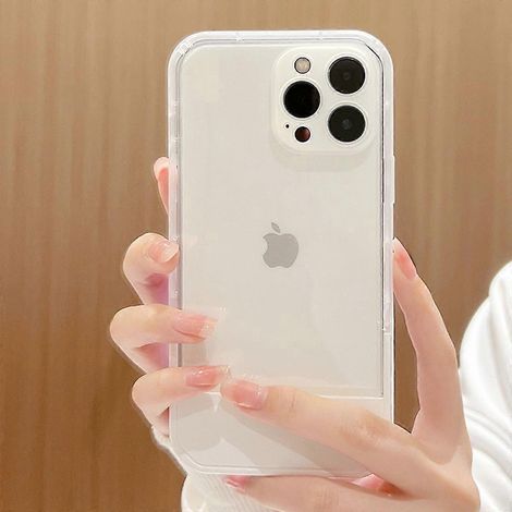 Unsichtbare Handyhülle mit Ständer, ultradünn, flexibel und kratz- und stoßfest, kompatibel mit dem iPhone 13 Pro Max. (1/5)