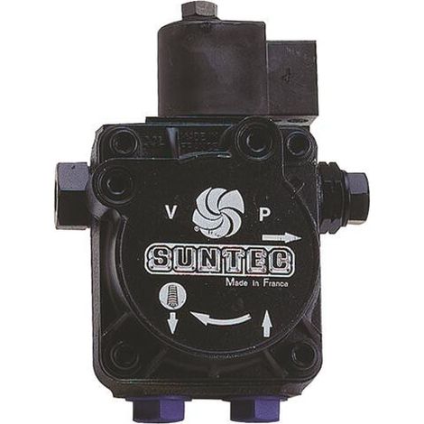 Blanc Habitat – Pompe à fioul Suntec AS47A 15364IP500 – Électrovanne sur circuit gicleur – Débit 40 l/h à 2800 t/mn – Compatible chaudières Ferroli
