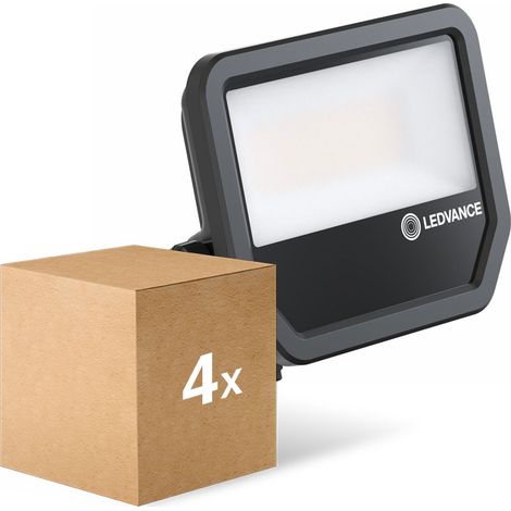 Lot 4x Ledvance Projecteur LED Aluminium Noir 41W 6000lm 100D -