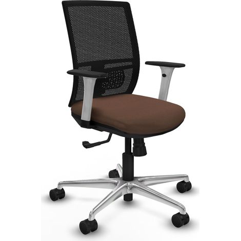 Chaise de bureau piqueras y crespo Yunquera blanc support lombaire (1/2)