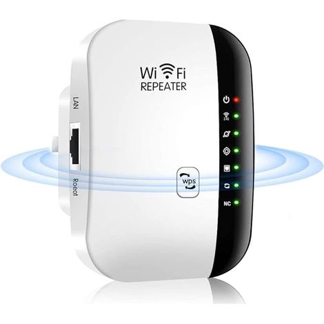 Ripetitore Wi-Fi e amplificatore di segnale fino a 100 m² per oltre 45 dispositivi (1/5)