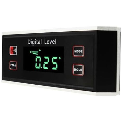 Inclinomètre électronique numérique, rapporteur étanche IP65 avec base magnétique à rainure en V (1/5)