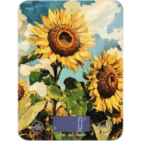 Sunflowers Balance portable pour peinture à l'huile jaune pour cuisine (1/5)