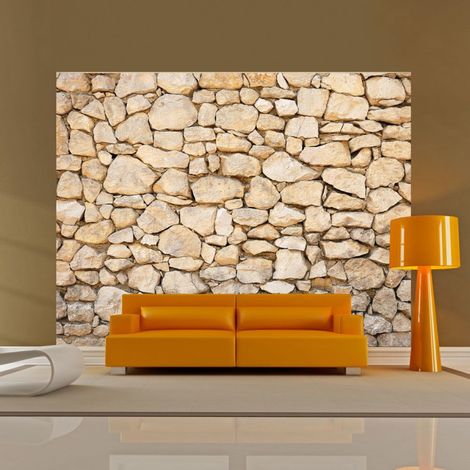 Papier Peint "Trompe l'oeil Pierre" 154 x 200 cm (1/2)