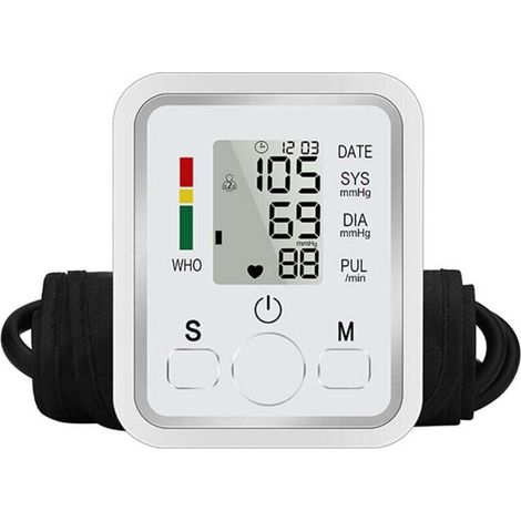 Tensiomètre, appareil de mesure de la tension artérielle - Tensiomètre standard à usage domestique, appareil de mesure de la tension artérielle au bras, adapté à 2 personnes (1/4)