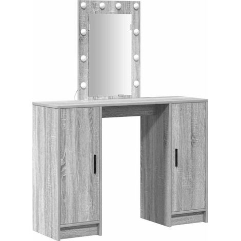 Maison Exclusive - Schminktisch mit Speicher Grau 102 x 33 x 135