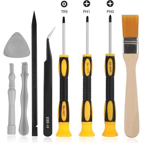 1 Schraubendreher-Set, Torx T9 PH0 PH1 Bits, CR-V Stahl, magnetisch, PS4 Xbox Controller (1/5)