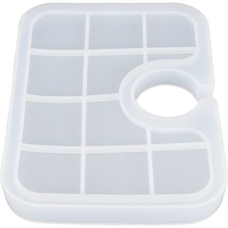 Silikonform, transparente Tropfschale für Epoxidharzkleber, DIY-Backdekorationswerkzeug, kleine Ausführung (1/5)