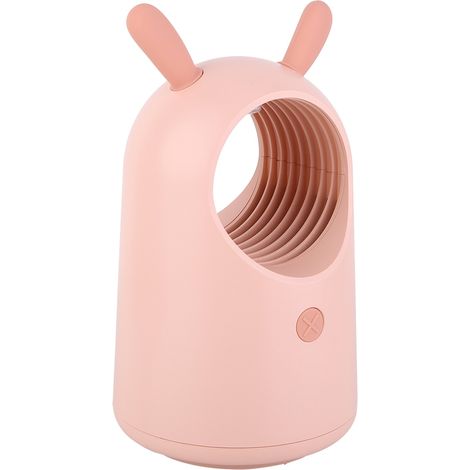 Piège à insectes USB anti-moustiques avec lumière LED pour une utilisation en intérieur, avec lampe anti-mouches et anti-coléoptères (rose) (1/5)