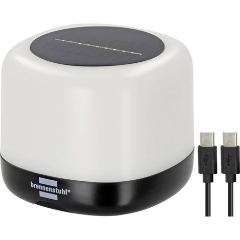 Brennenstuhl 1173740009 RGB GL 100 ASR LED Lampe de camping 340 lm à batterie, solaire 0.41 kg noir (1/4)