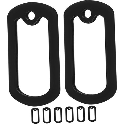8-teiliges Hundemarken-Set mit Schalldämpfer und Schutzhüllen, wiederverwendbares Haustierzubehör (1/5)
