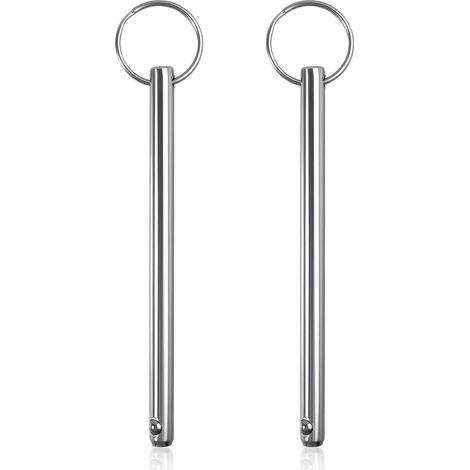 Lot de 2 Goupilles Longues à Dégagement Rapide 8x120mm, Goupilles de Bimini, Longueur Utile 105mm, Anti-Rouille, Pour Accastillage Maritime (1/5)
