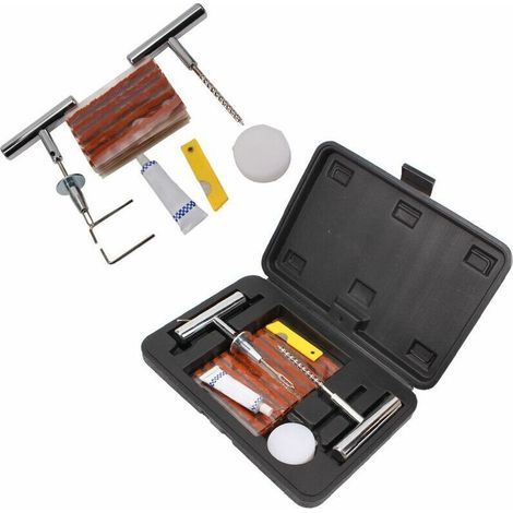 Kit de réparation pour pneu, Coffret de Réparation de Pneu Automobile