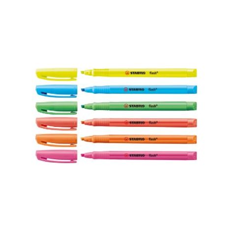 MARCADOR FLUORESCENTE FLASH TRAZO 2/5MM. ROSA STABILO 555/56