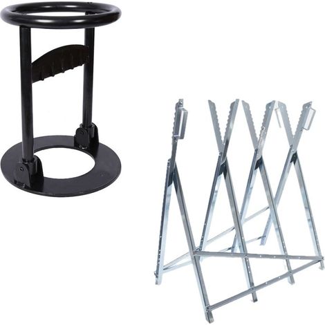 Lot Fendeuse + Chevalet de sciage pour bûches Facile et rapide (1/5)