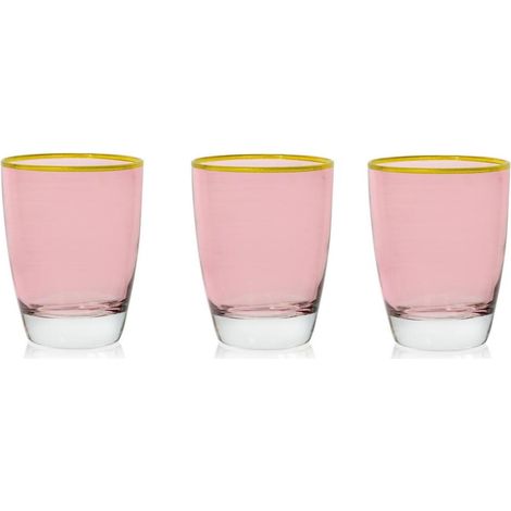 Set 3 Bicchieri da Tavola Acqua Vino Domino Incanto Rose 300 ml Cerve (1/2)