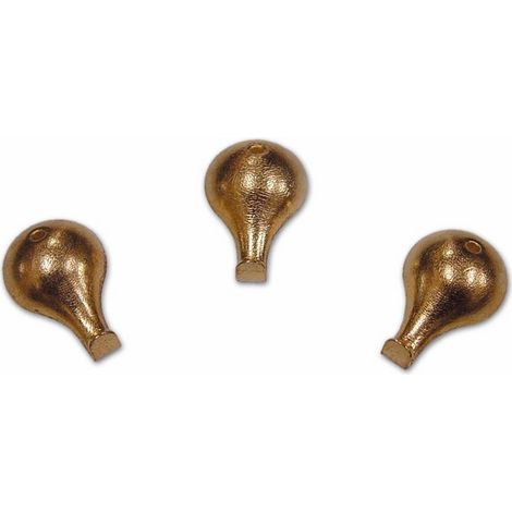 Gancio Ganci per Quadri mod. Goccia tipo Piccolo 12x19 mm colore Oro bl.5Pz