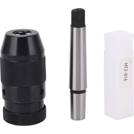 Mandrino autoserrante senza chiave B16, capacità 1-13 mm, con prolunga MT2 per torni e trapani -Crezuo
