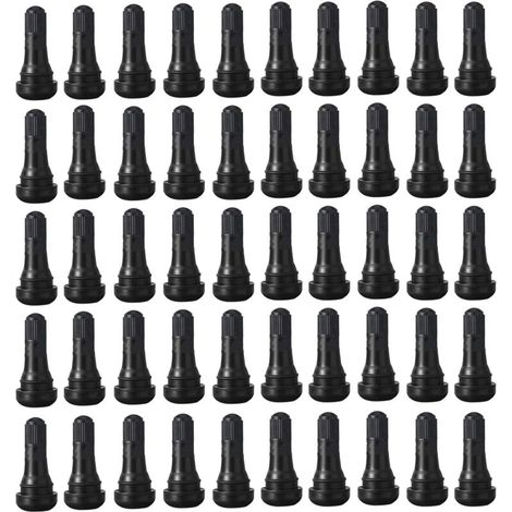 50 pièces Valve de Pneu, Voiture Pneu Tubeless Valve Bouchon TR413, Valves Tubeless pour Pneus de Voiture, TR413 Valves en Cao (1/4)