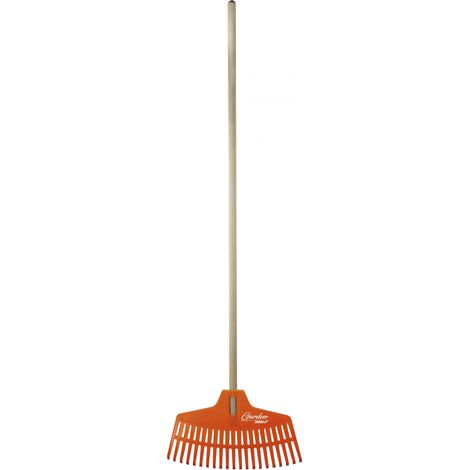 Rastrillo dedra 80c053 cabeza plástico mango madera 134 cm