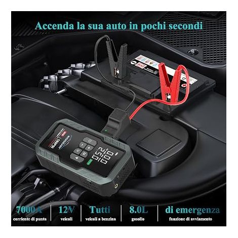 Booster Batterie Voiture avec Gonfleur de Pneus (1/4)