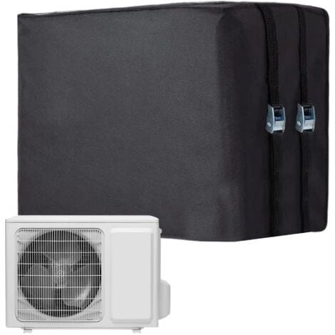 Housses De Climatiseur Extérieur Hiver,Housse Climatiseur Fenêtre Imperméable,Protection Avec Fermetures Réglables Pour Unité Extérieure Condenseur Central(65x45.5x52cm) (1/5)