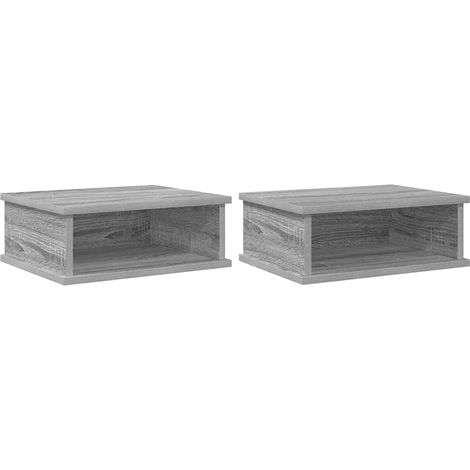 Maison Exclusive - Comodino 2 pcs Grigio Sonoma 40 x 31 x 15 cm Legno multistrato