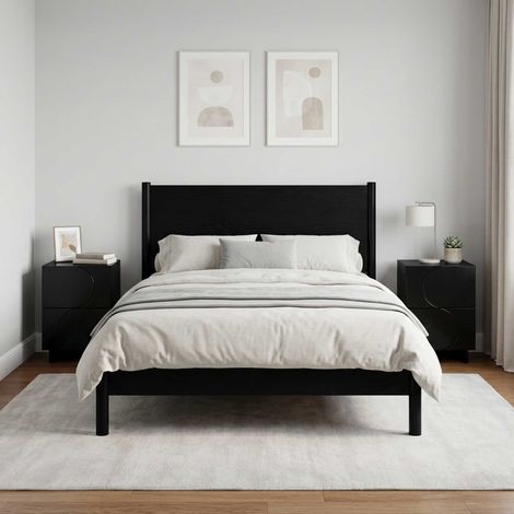 Armadio da Notte 2 pz Nero 33,5 x 34,5 x 50 cm vidaXL (1/5)
