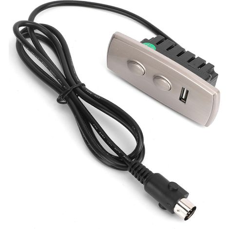 Interrupteur à 2 boutons pour fauteuil inclinable électrique, port USB 5 broches pour le chargement, télécommande pour canapés électriques à usage domestique (1/5)