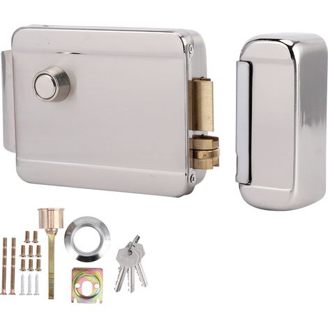Serrure de commande électrique à tête unique, 12v dc, antivol, accès aux portes de sécurité pour la maison et le Totel (1/5)