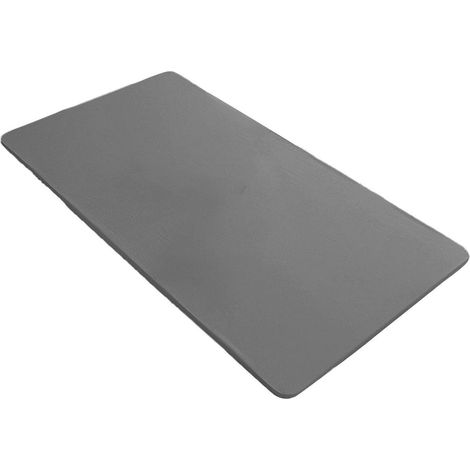 Nappe de table extensible en cuir PU, rectangulaire, imperméable, 90x150 cm, Gris