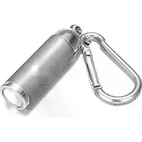 Mini lampe torche LED portable télescopique à zoom, porte-clés torche étanche, idéale pour la randonnée et le camping. (1/5)