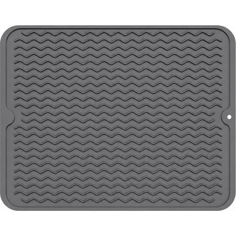 Tapis en silicone pour barbecue 30 x 40 cm, gris foncé (1/5)
