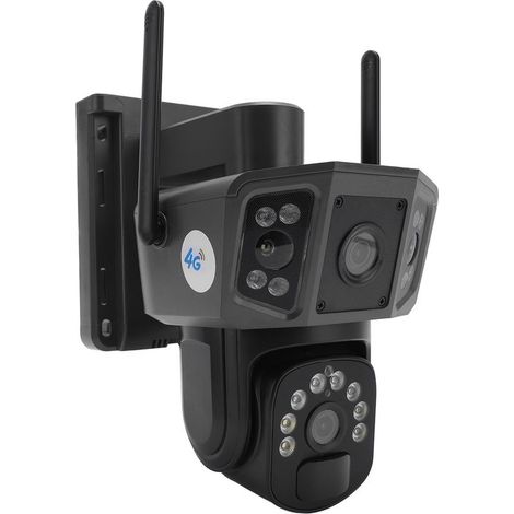 Caméra Surveillance Extérieure 4G Solaire - Double Lens 8MP 4K, Détection Humaine - Pour Maison et Jardin (1/5)